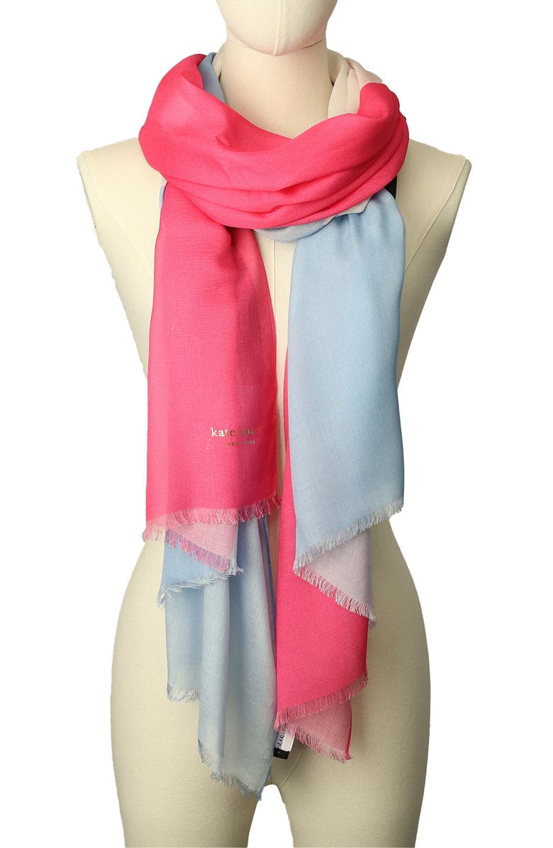 Kate Spade New York colorblock oblong scarf, Alternate, color,