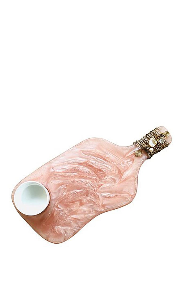 Tiramisu Decorative Resin Cheese Platter & Bowl, Main, color, Pink