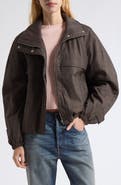 Acne Studios Odilla Mouline Wool Blend Bomber Jacket