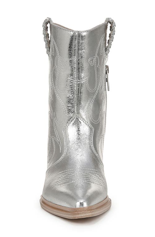 Franco Sarto Bianca Western Boot In Silver