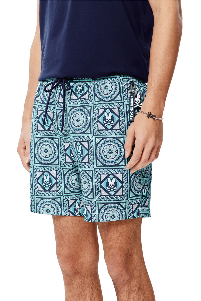 Frank All Over Swim Trunks, Alternate, color, CABBAGE