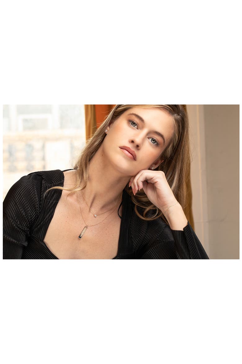14K Gold Engravable Pendant Necklace (Nordstrom Exclusive), Alternate, color, 14K YELLOW GOLD - FONT 1