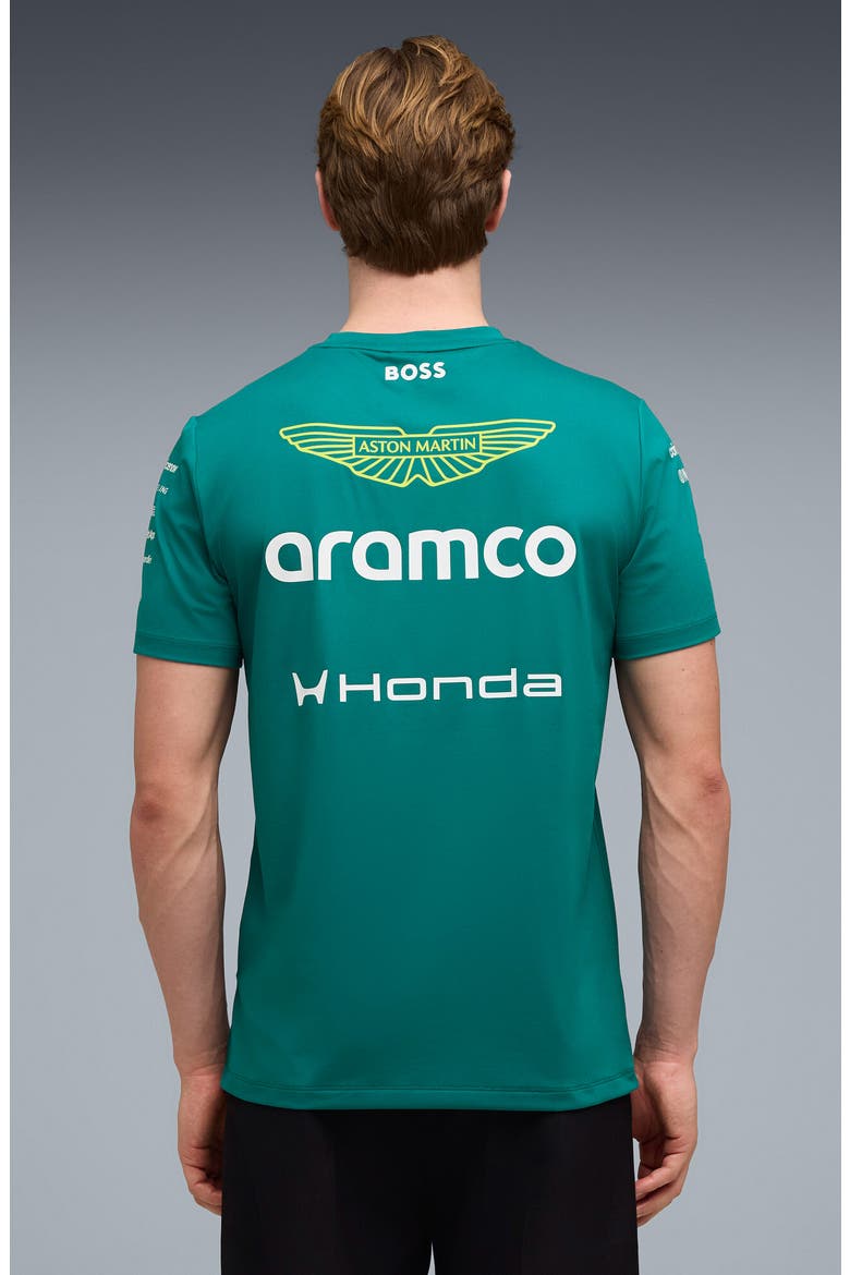 x AMF1 Replica Performance Graphic T-Shirt, Alternate, color, GREEN LUX