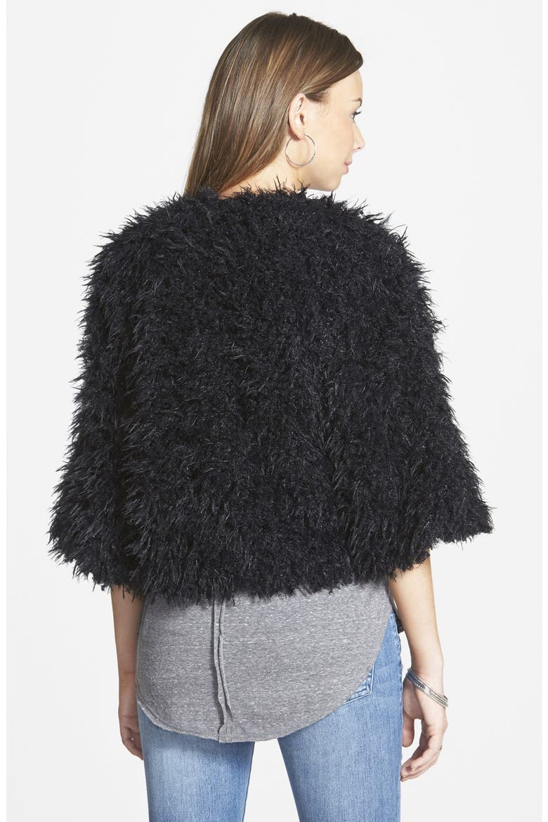 Fuzzy Bolero, Alternate, color, BLACK