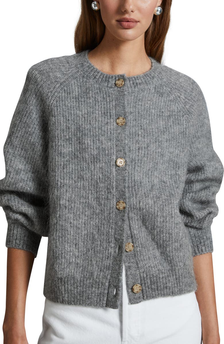& Other Stories Wool & Mohair Blend Cardigan, Main, color, 