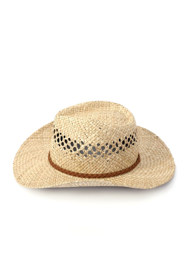 Antora Men's  Straw Western Hat, Alternate, color, Natural