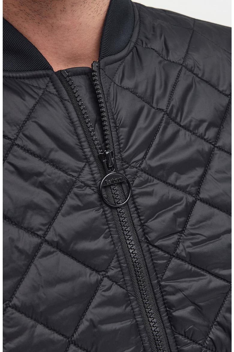 Galento Quilted Bomber Jacket, Alternate, color, BLACK
