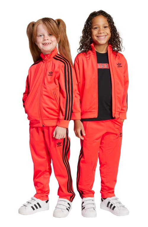Adidas Originals Adidas Kids' Firebird Recycled Polyester Track Jacket & Pants Set In Red