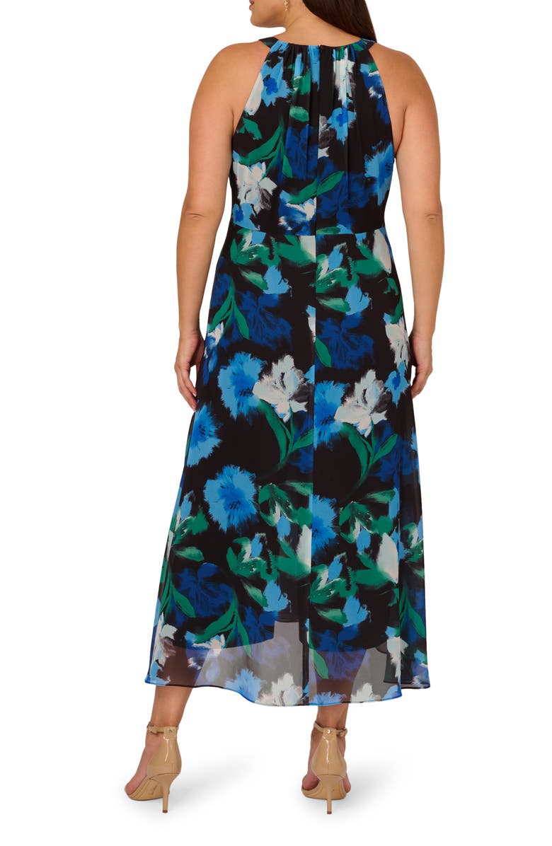 Adrianna Papell Floral Maxi Jumpsuit, Alternate, color, 