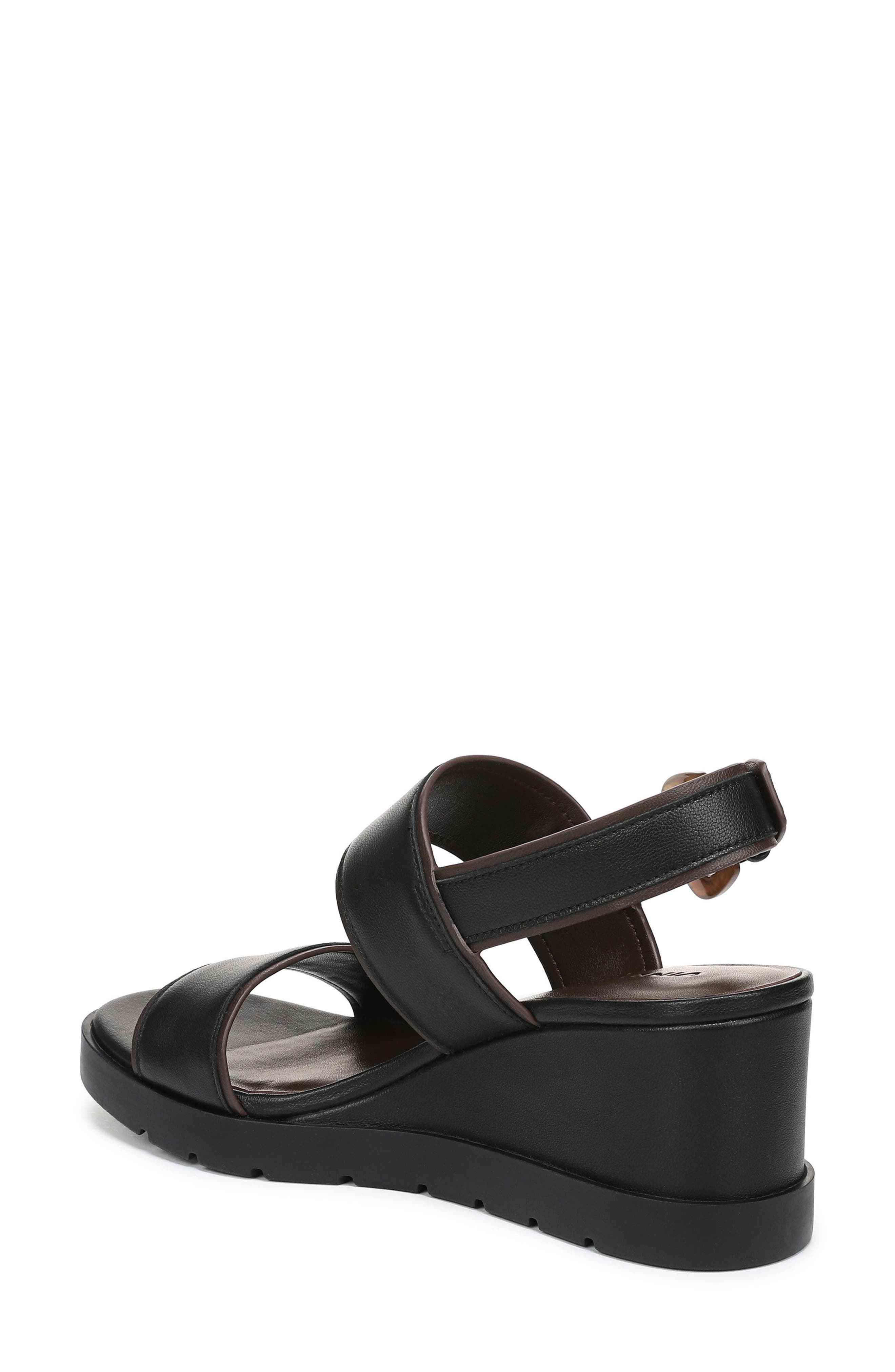 Vince Roma Wedge Slingback Sandal, Alternate, color, Black