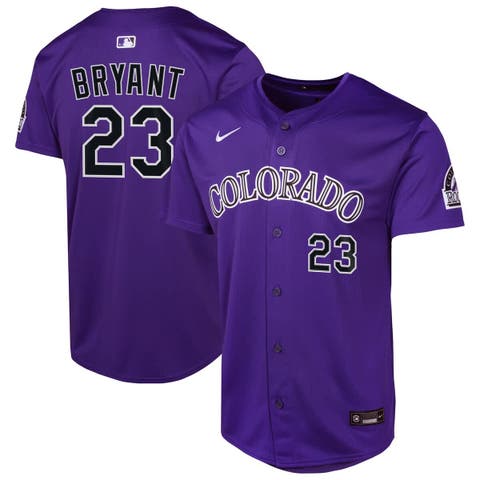 Youth Nike Kris Bryant Purple Colorado Rockies Alternate Limited Player Jersey