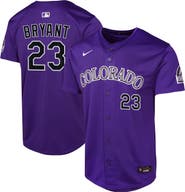 Nike Youth Nike Kris Bryant Purple Colorado Rockies Alternate Limited Player Jersey