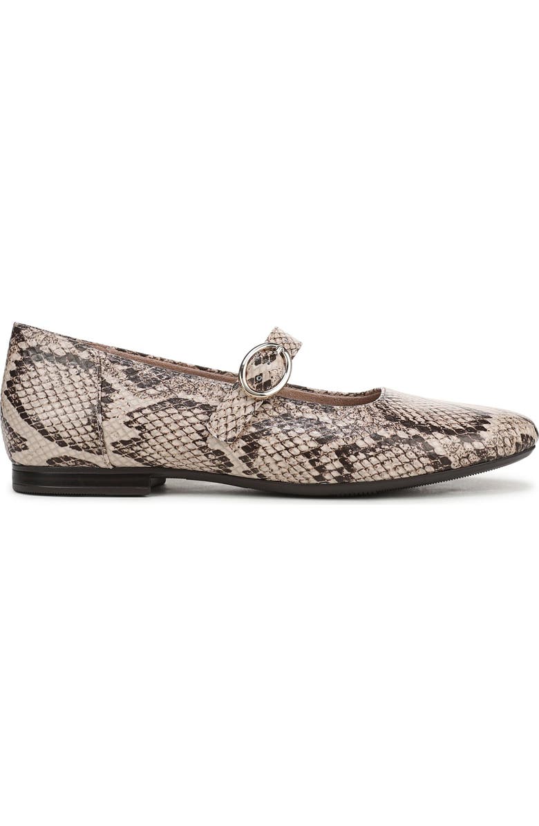 Naturalizer Kelly Mary Jane Flat, Alternate, color, Beige Snake Print Faux Leather