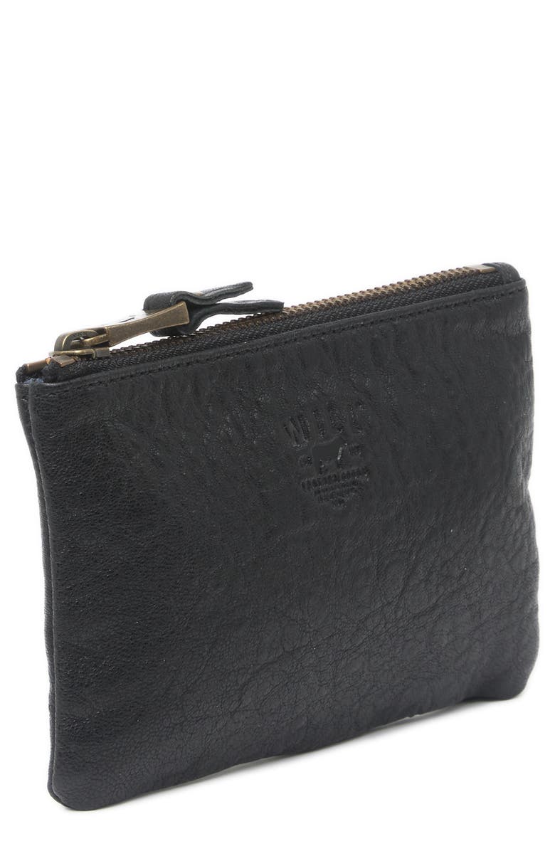 Will Leather Goods Small Flat Leather Pouch, Alternate, color, 