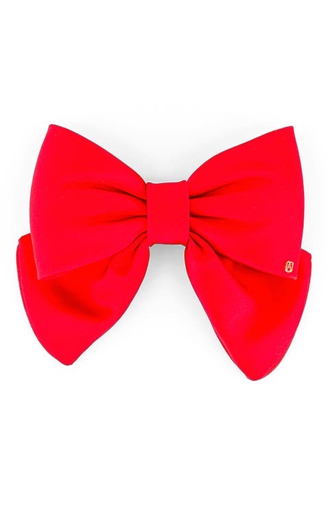 Silk bow barette