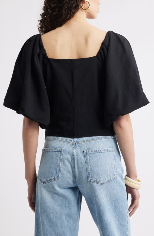 Nordstrom Puff Sleeve Square Neck Top