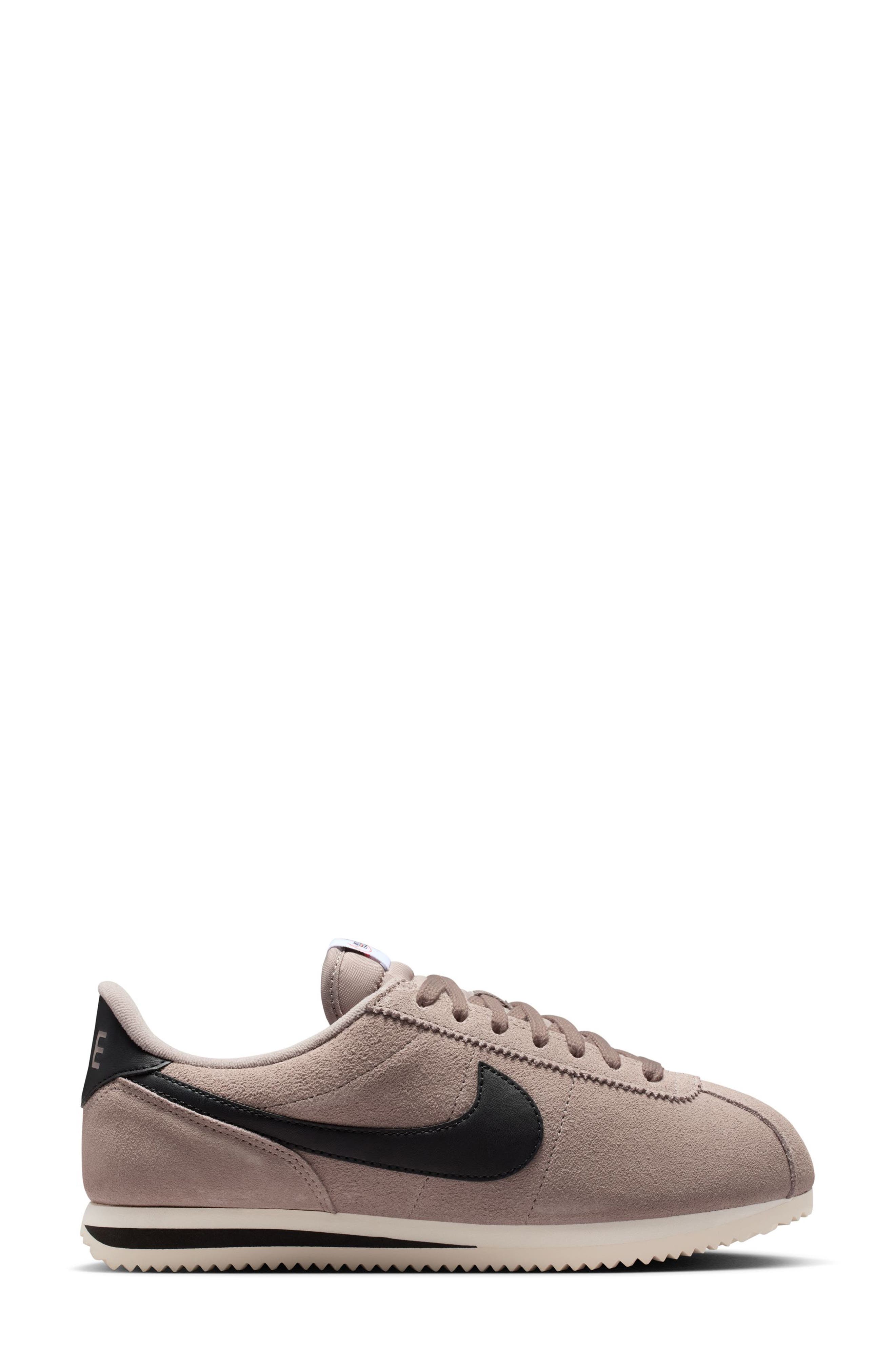 Cortez Suede Sneaker, Alternate, color, MALT/ BLACK/ SAIL