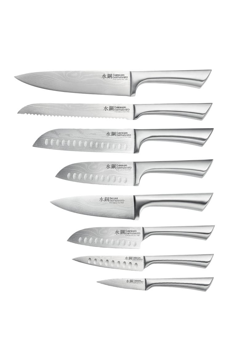 Damashiro® Nami 9-Piece knife block, Alternate, color, Black