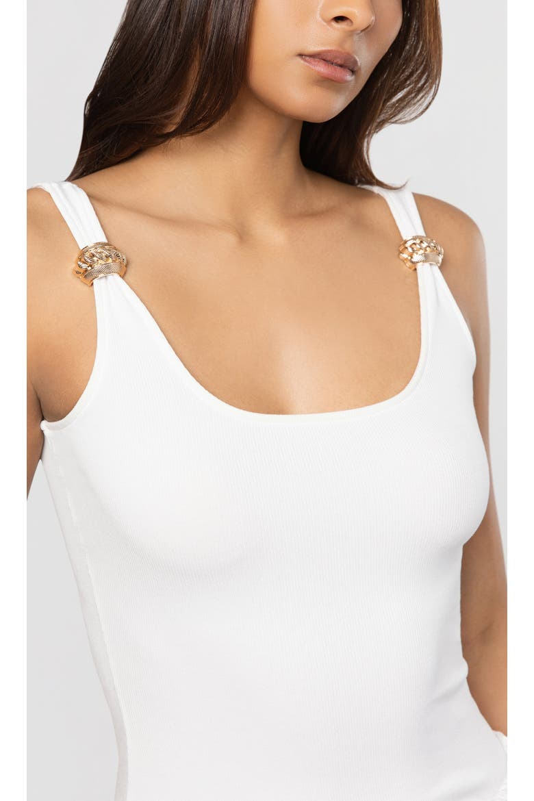 Hara Rib Top, Alternate, color, White