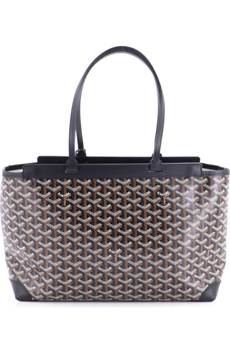 Pre-Owned Goyard Bellechasse Bag Coated Canvas PM, Alternate, color, Black