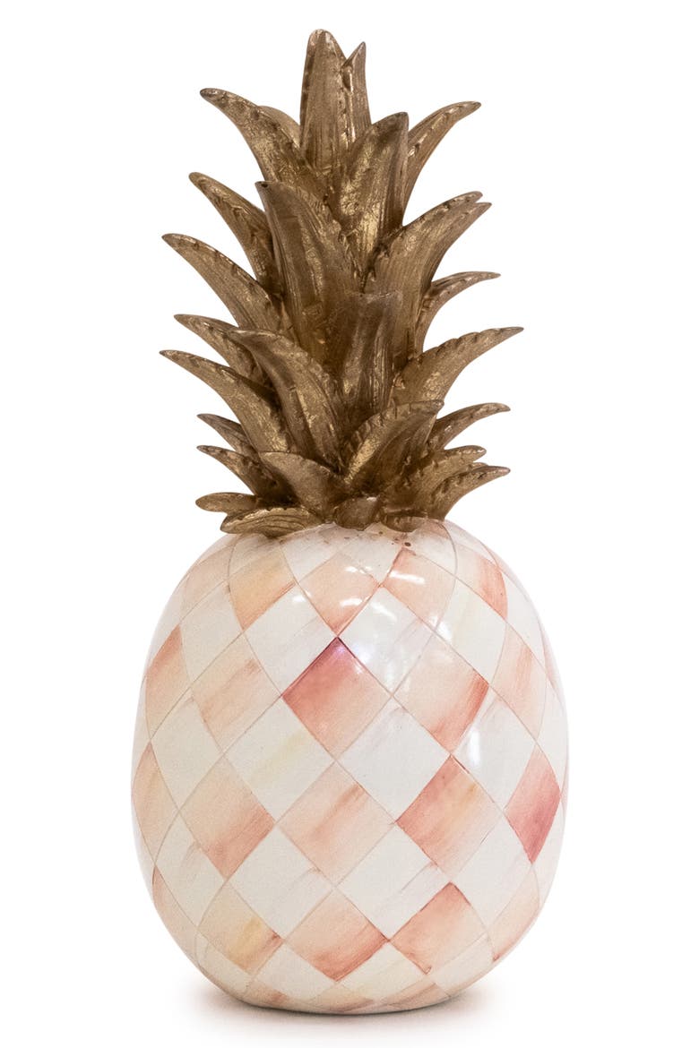 Rosy Pineapple Sculpture, Main, color, ROSY