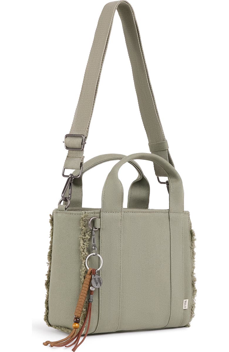 WILT Clothing Selma Frayed Mini Tote, Alternate, color, Army Sage