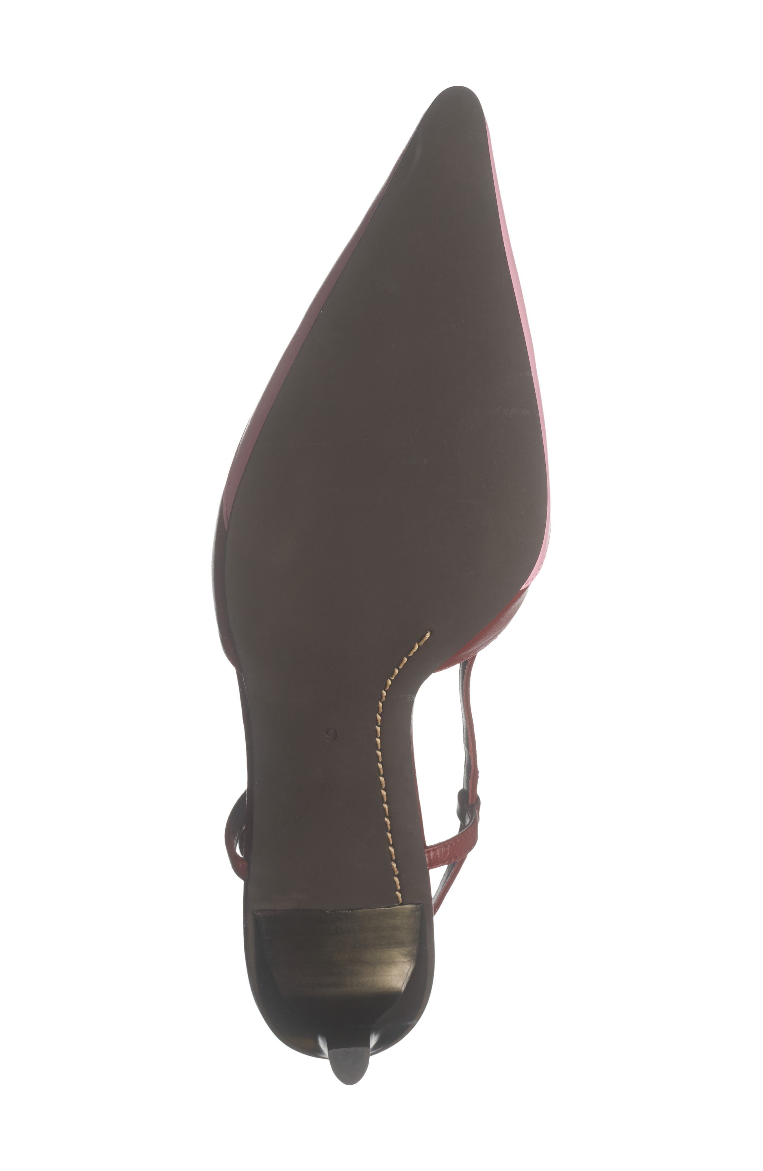 Booshky Slingback Pointed Toe Pump, Alternate, color, WINE PINK COMBO