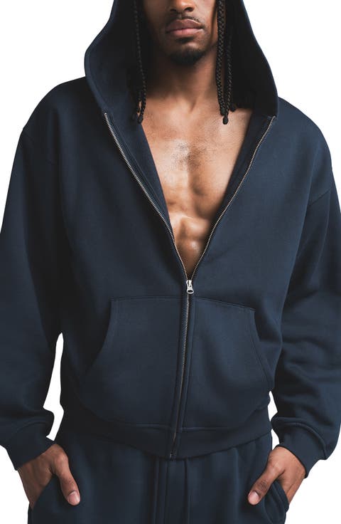 Relaxed Zip-Up Lounge Hoodie (Regular & Big)