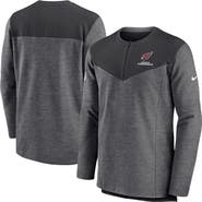 Nike Men's Nike Charcoal Arizona Cardinals Sideline Lockup Performance Quarter-Zip Top