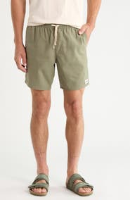 Rhythm Classic Linen & Cotton Jam Drawstring Shorts