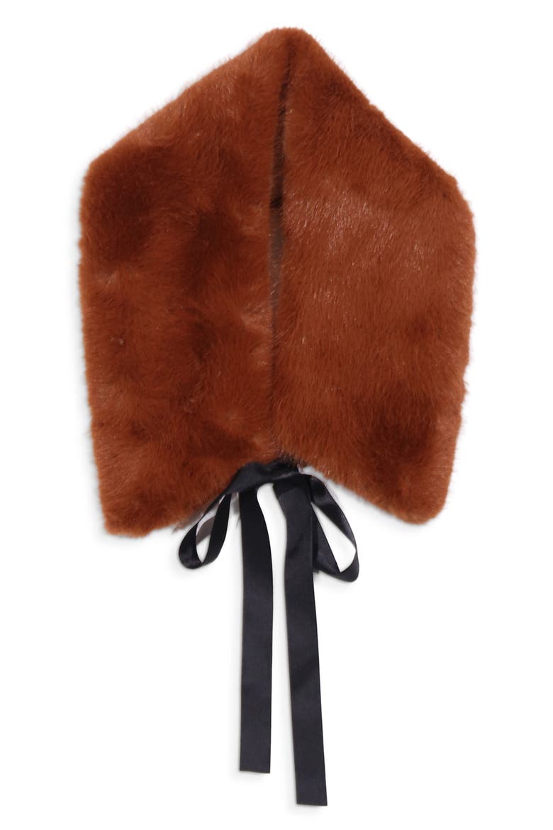 Norfolk Faux Fur Collar, Main, color, FOX