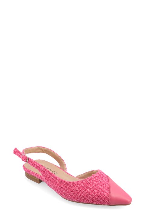 Daphnne Cap Toe Slingback Flat (Women)