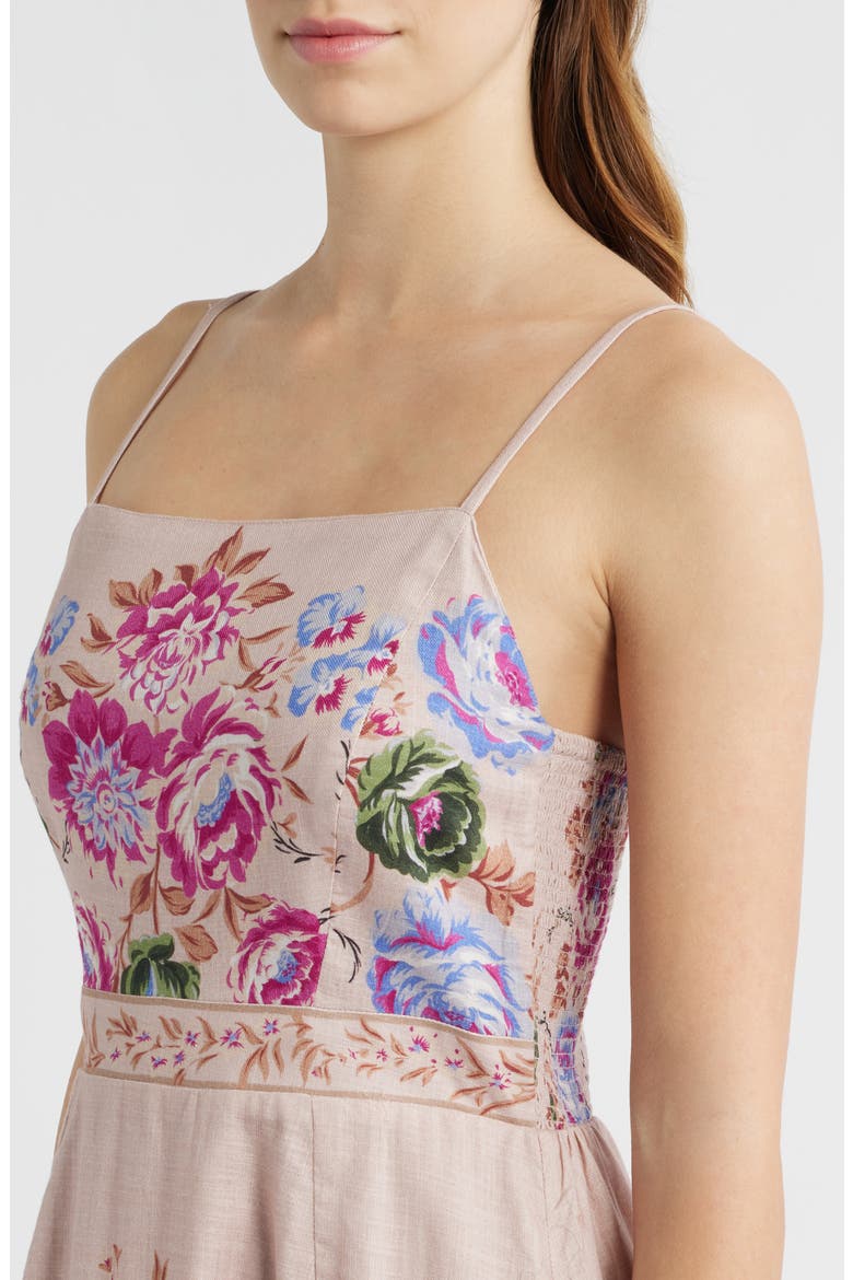 Trina Cotton Twill Midi Sundress, Alternate, color, SILVA PRINT