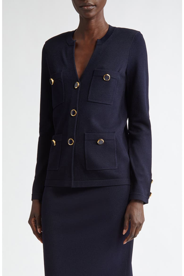 Santiago Sweater Jacket, Main, color, MIDNIGHT