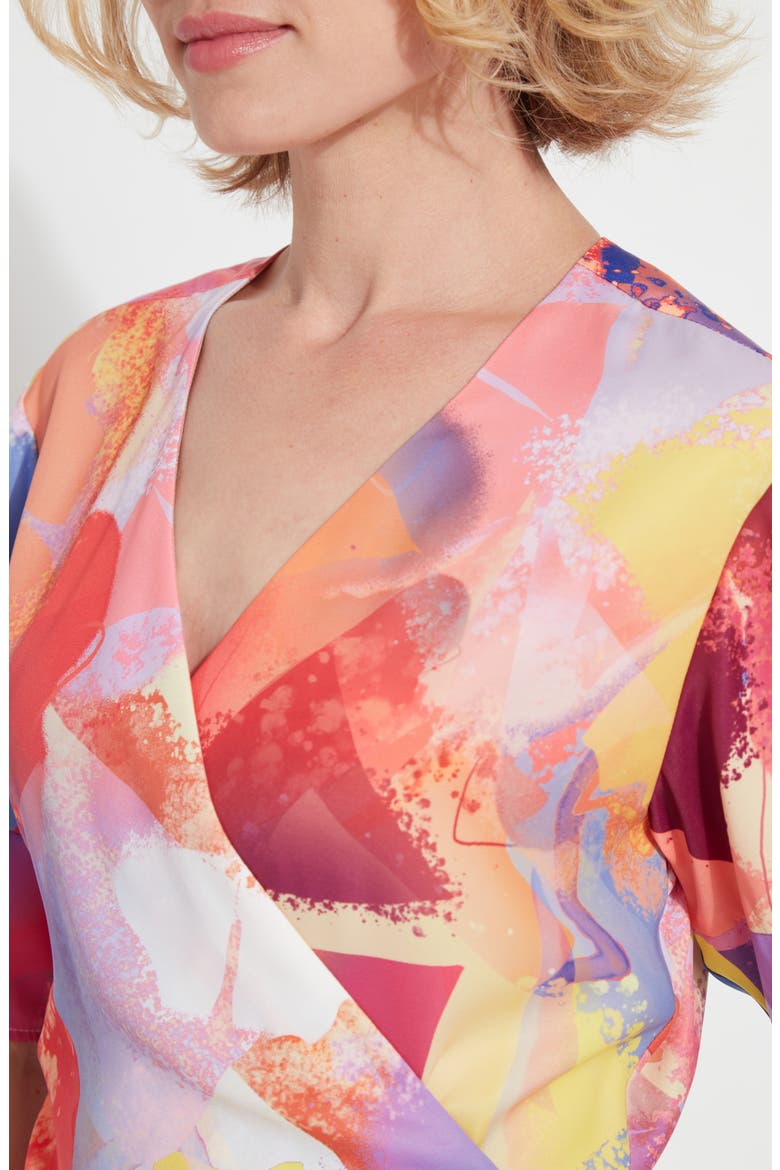 Juno Front Tie Wrap Top, Alternate, color, ZESTY SHADES