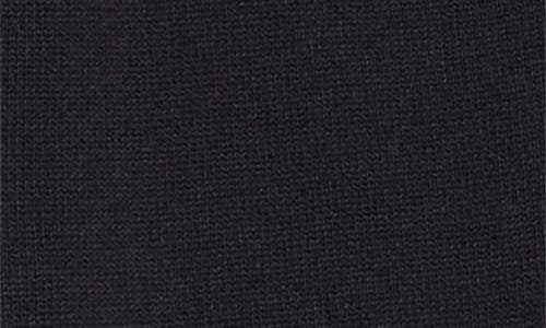 Shop Sacai Mixed Media Poplin & Knit Cardigan In Navy X Blue Stripe
