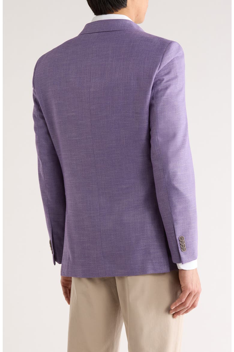 Purple Crosshatch Stretch Sport Coat, Alternate, color, PURPLE
