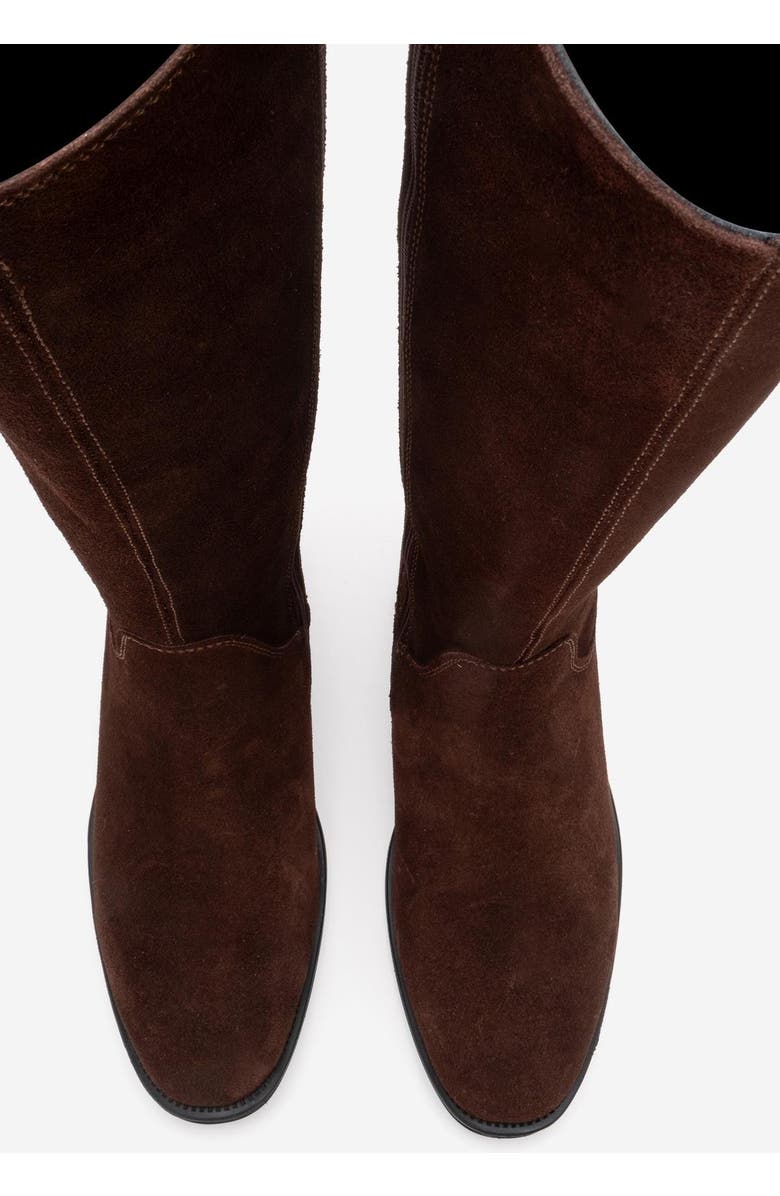 Forever & Always Shoes Ruiz Leather Knee High Boot, Alternate, color, Brown Suede