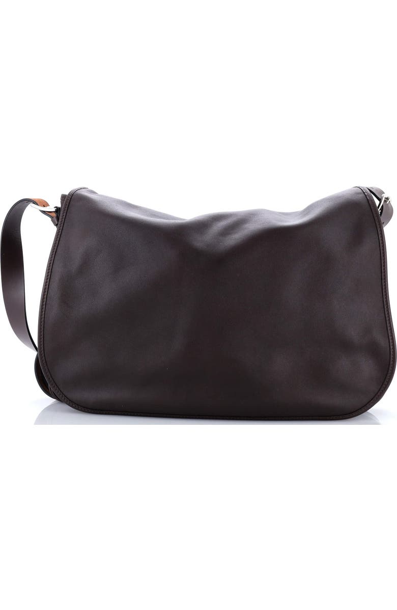 Pre-Owned Hermes Barda Messenger Bag Veau Sikkim 45, Main, color, Ebene