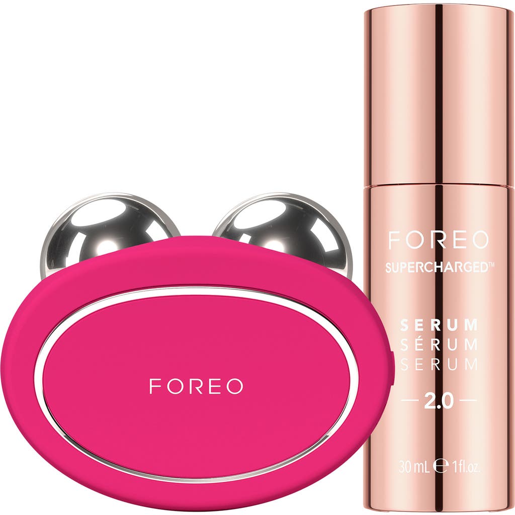 Foreo Bear™ 2 Microcurrent Toning Device & Supercharged™ Serum 2.0 Bundle In Pink