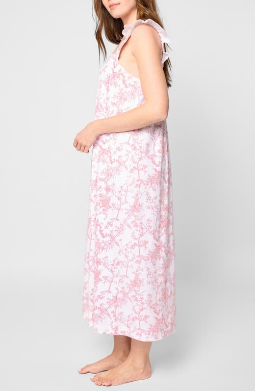 PETITE PLUME PETITE PLUME CLARA TOILE PIMA COTTON JERSEY NIGHTGOWN