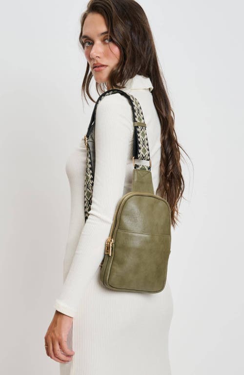 Moda Luxe Zuri Sling Backpack In Olive