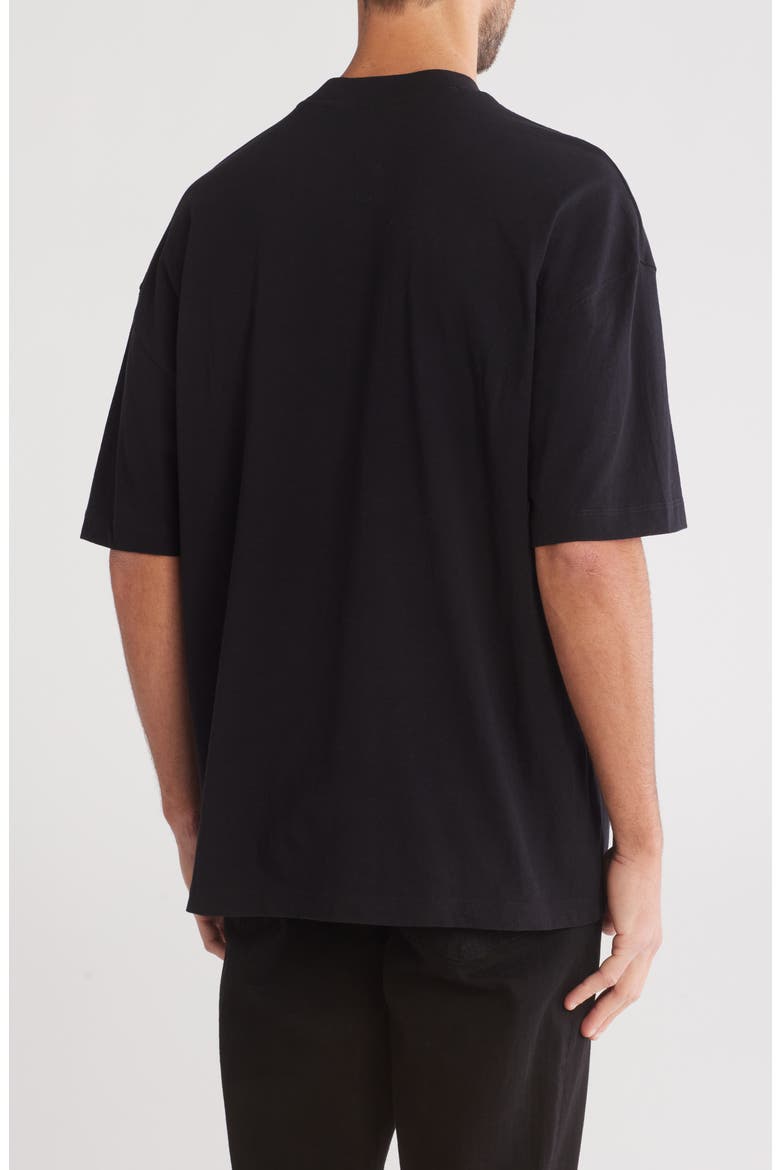 Burman Logo Cotton T-Shirt, Alternate, color, JET BLACK