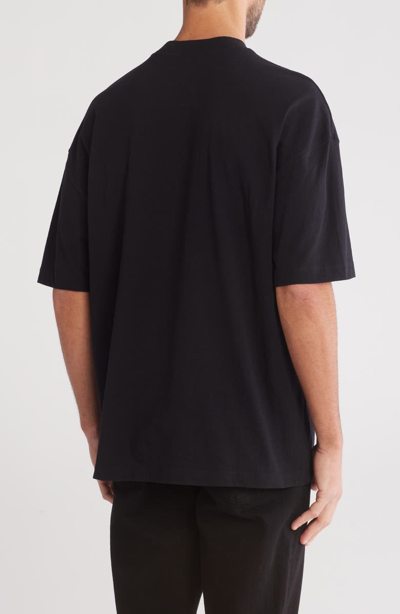 AllSaints Burman Logo Cotton T-Shirt, Alternate, color, Jet Black