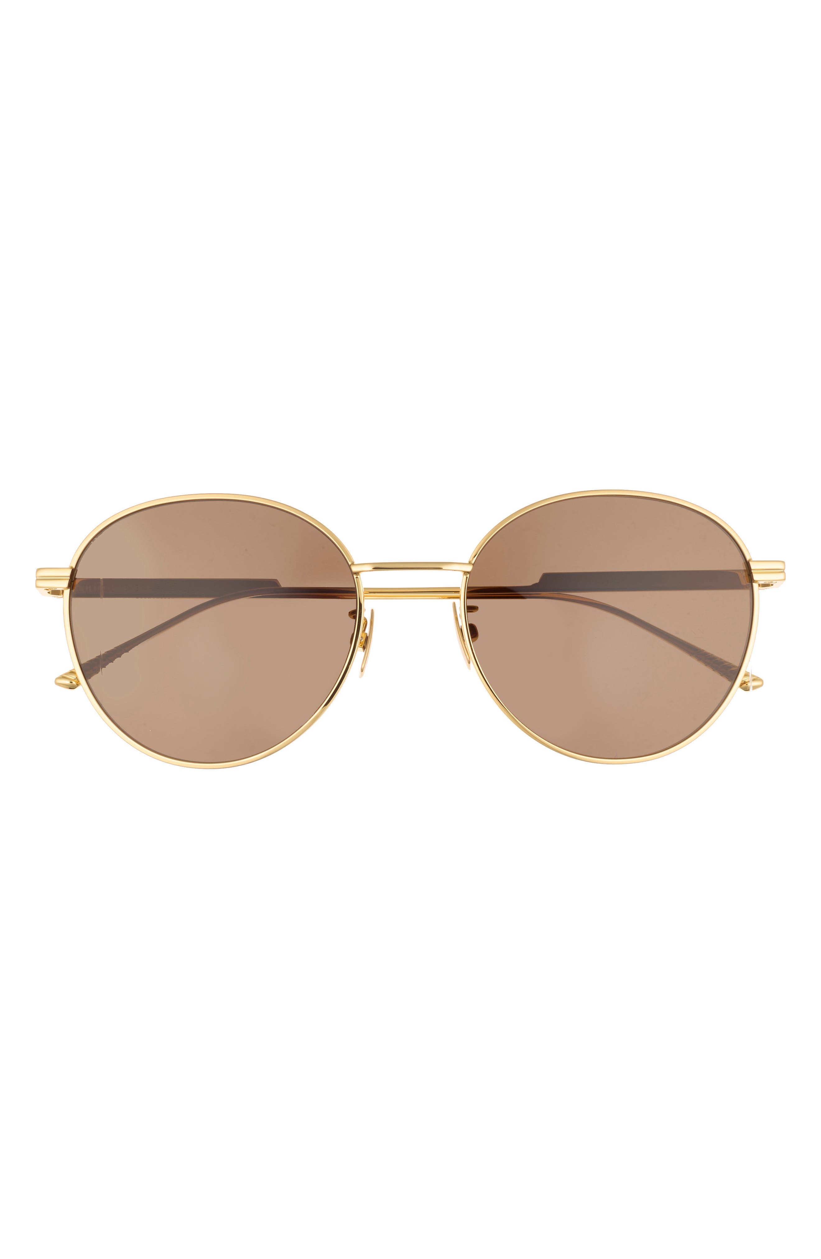 Bottega Veneta 57mm Round Sunglasses