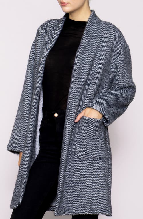 Melloday Luxe Knit Topper In Gray