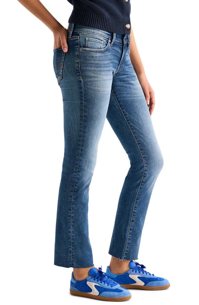 Lucky Brand Sweet Raw Hem Mid Rise Straight Leg Jeans, Alternate, color, Waterfalls