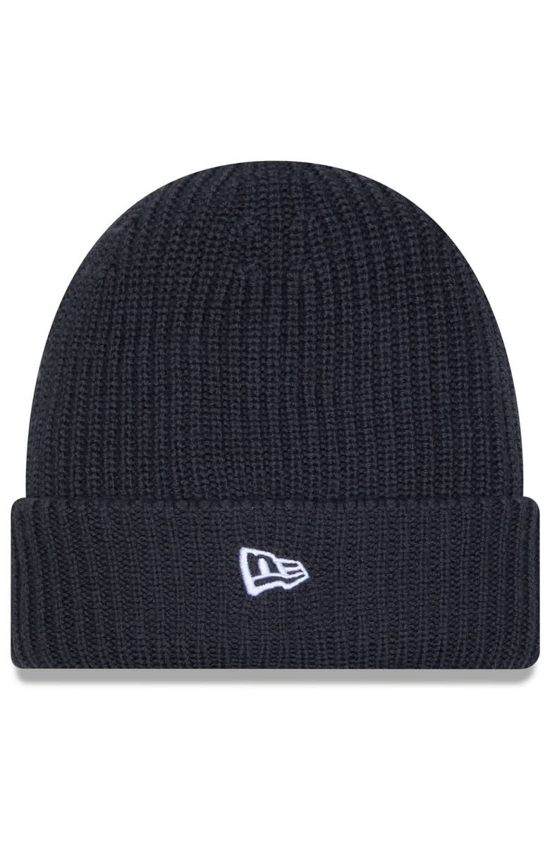 New Era Men's New Era Charcoal Seattle Seahawks 2025 Sideline Cold Weather Cuffed Knit Hat, Alternate, color, Charcoal