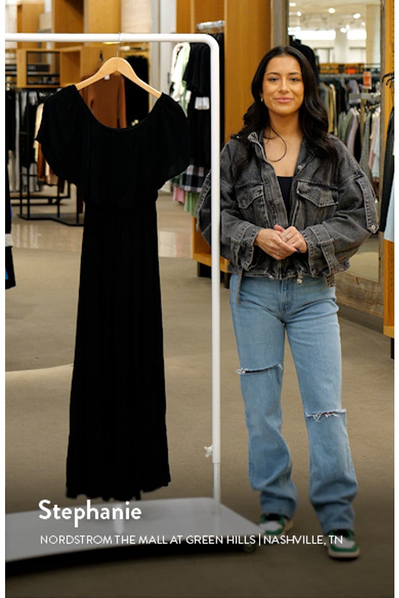 Off the Shoulder Ruffle Cover-Up Maxi Dress video