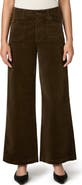 PAIGE Anessa Stitch Utility High Waist Wide Leg Ankle Jeans